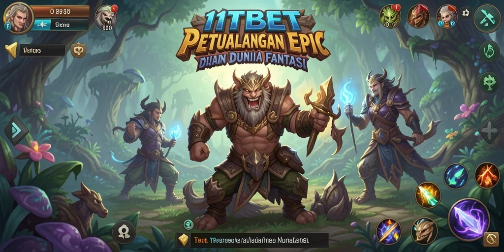 Tampilan gameplay seru di dunia RPG 11TBET.