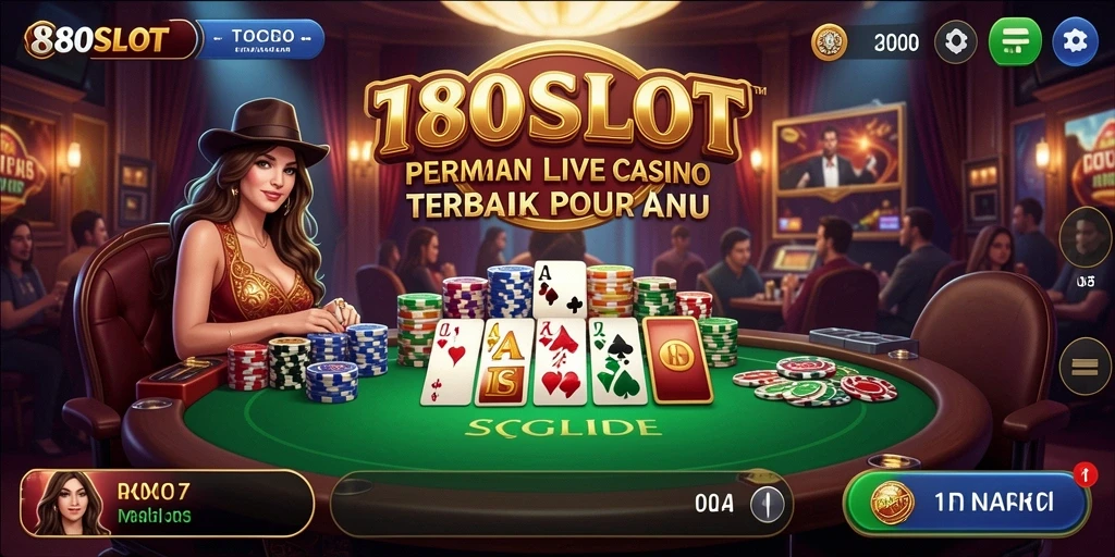 Tampilan gameplay Live Casino yang interaktif dan mendebarkan.