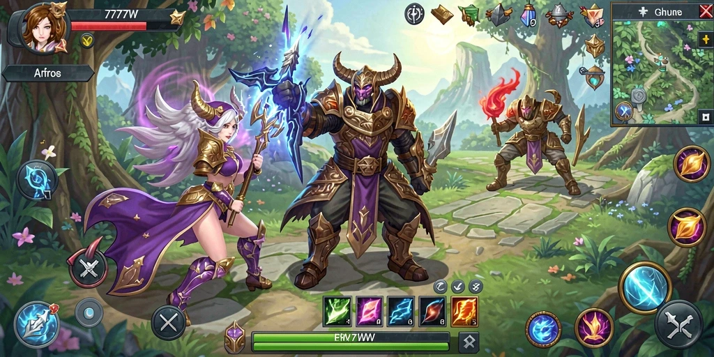 Tangkapan layar gameplay 7777W yang mendebarkan dan penuh aksi.