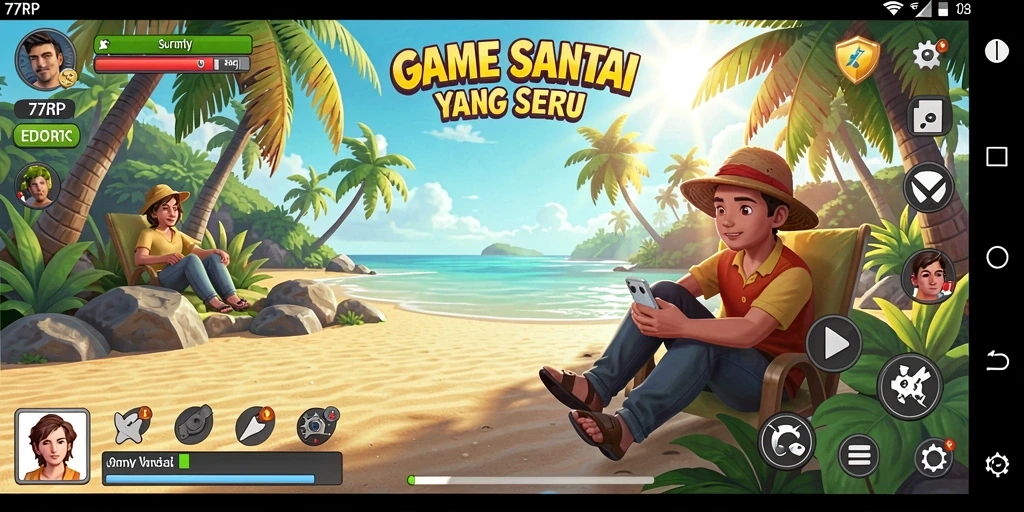 Gambar tampilan gameplay seru dari 77RP.
