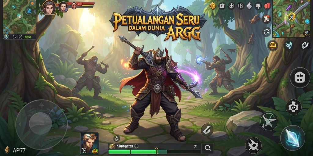 Tampilan gameplay API77 yang mendebarkan dan penuh aksi ARPG.