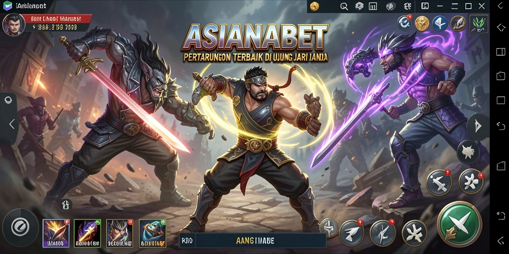 Tampilan gameplay yang intens dan seru di ASIANABET.