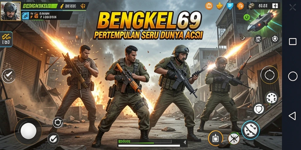Tampilan gameplay seru BENGKEL69 dengan aksi yang mendebarkan.
