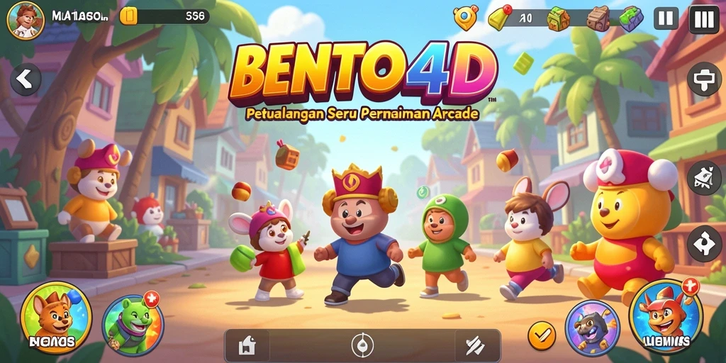 Tangkapan layar dari gameplay BENTO4D yang penuh aksi dan keseruan.