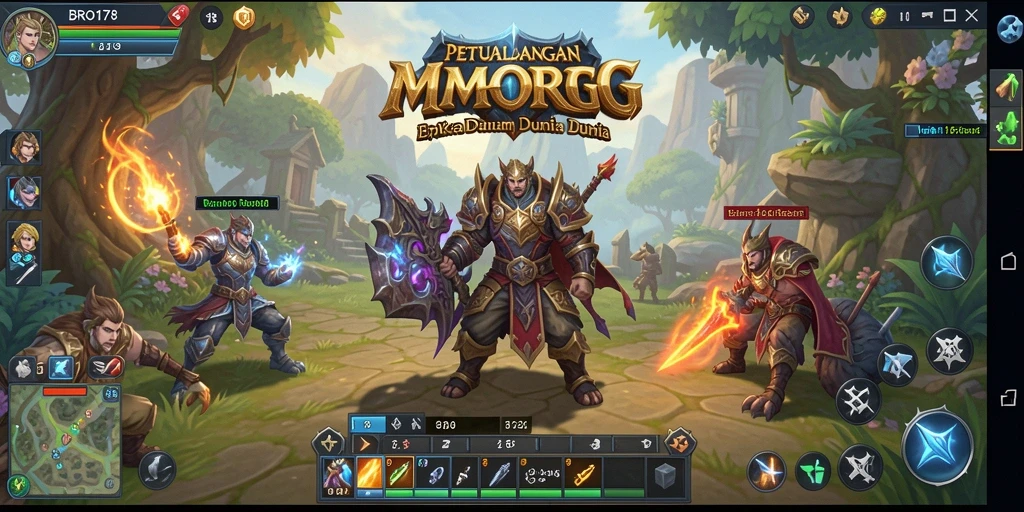 Tampilan epic gameplay dalam BRO178 yang memukau.