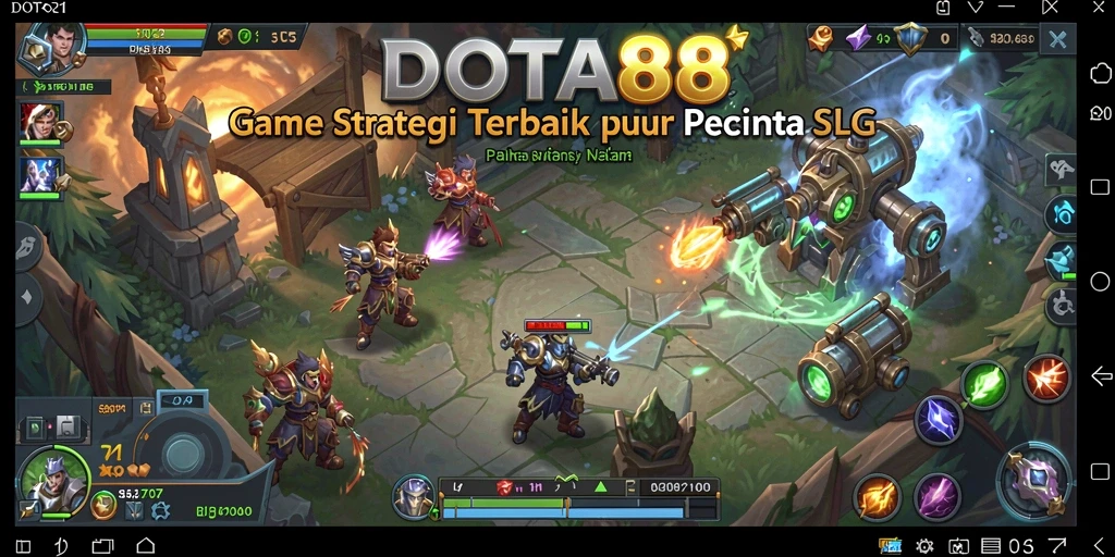 Tampilan gameplay DOTA88 yang mendebarkan dengan strategi SLG.
