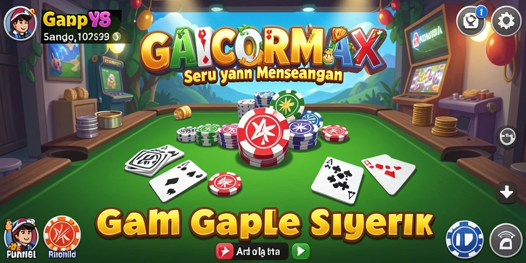 Screenshot GACORMAX menampilkan player sedang asyik bermain Gaple.