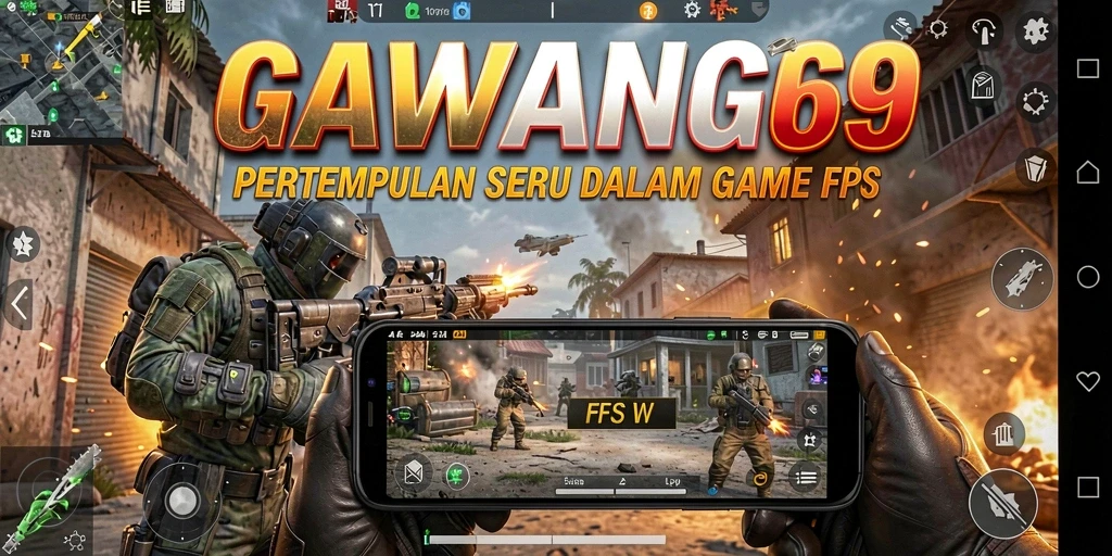 Tampilan gameplay GAWANG69 yang menegangkan dan penuh aksi FPS.