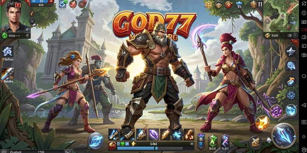 Screenshot gameplay menunjukkan aksi seru dalam dunia MMORPG.