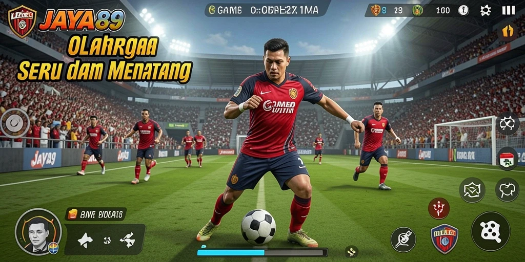 Tampilan gameplay JAYA89 yang penuh aksi dalam berbagai olahraga.