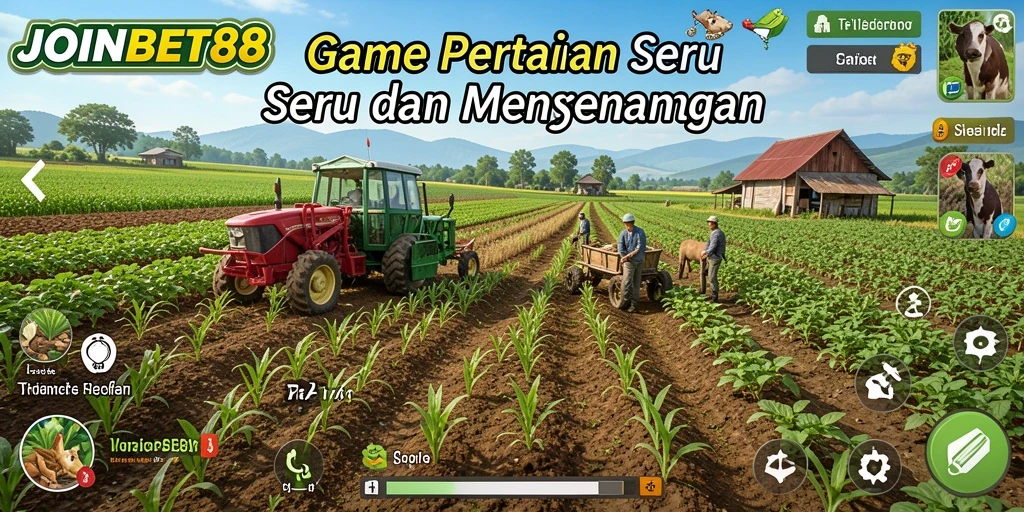Tampilan screenshot utama dari gameplay Farming JOINBET88 yang seru.