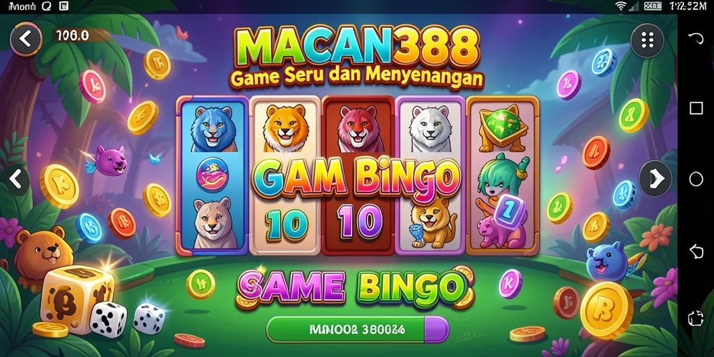 Tampilan menarik dari gameplay Bingo di MACAN388.