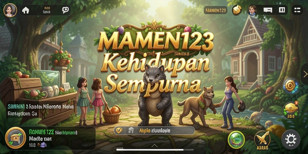 Tampilan gameplay menarik di MAMEN123 dengan berbagai karakter dan misi.