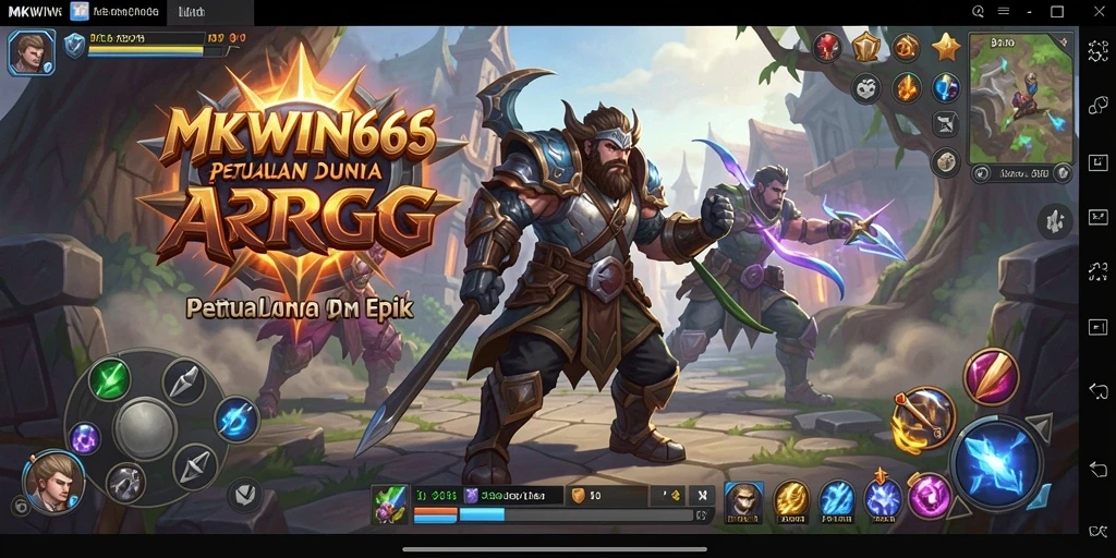 Tampilan gameplay ARPG yang menakjubkan dan dinamis dari MKWIN666.