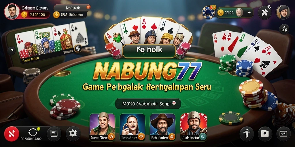 Menampilkan gameplay Poker yang seru dan menegangkan.