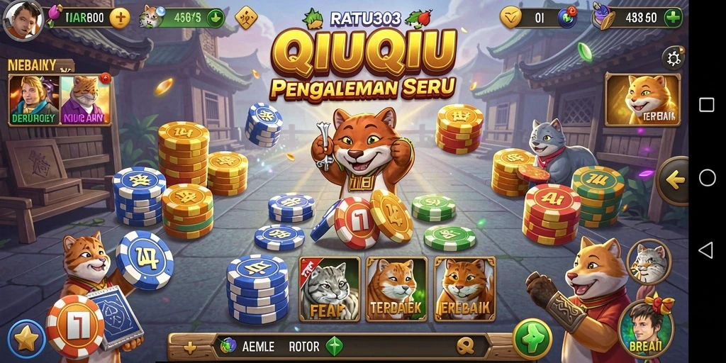 Screenshot gameplay QiuQiu yang menarik dari RATU303.
