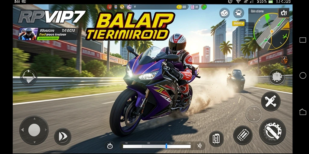 Tampilan menarik dari balapan motor di RPVIP7.
