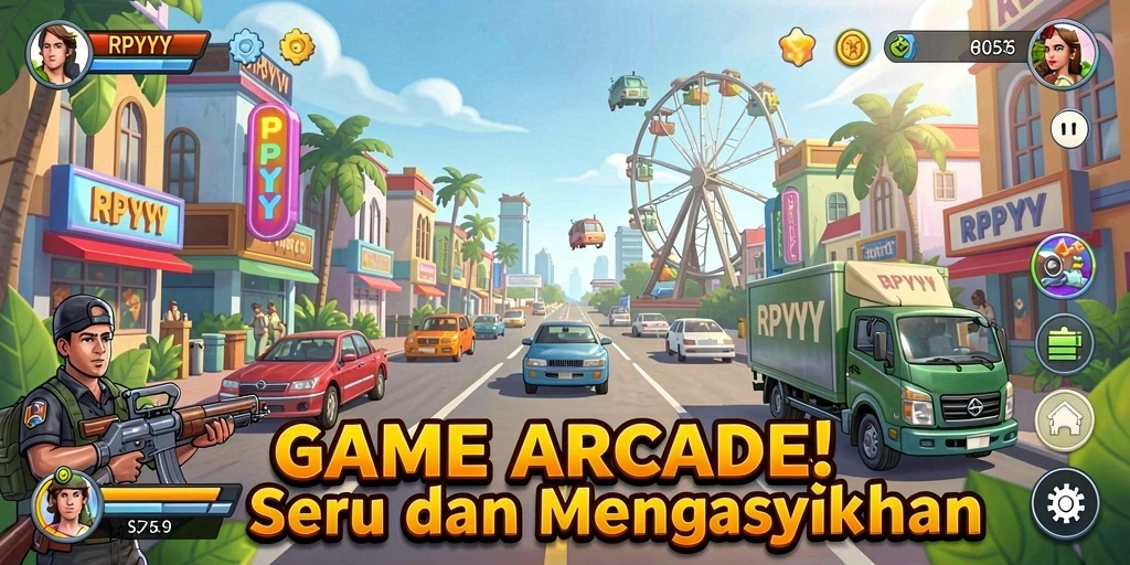 Screenshot gameplay RPYYY menampilkan tingkat keseruan dan tantangan yang menarik.