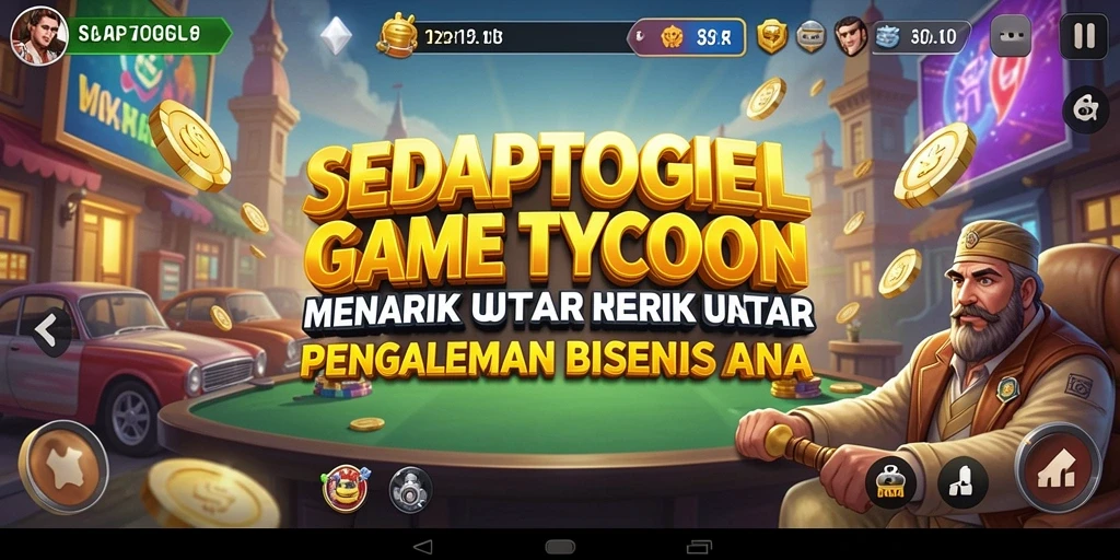 Tampilan gameplay menarik dari SEDAPTOGEL yang menunjukkan manajemen bisnis.
