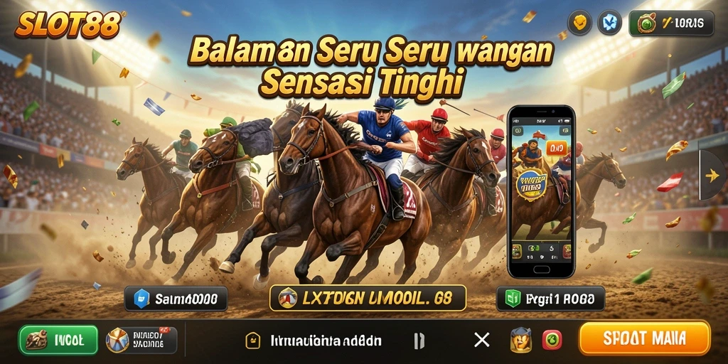 Screenshot menampilkan aksi balapan yang mendebarkan dan grafis yang memukau.
