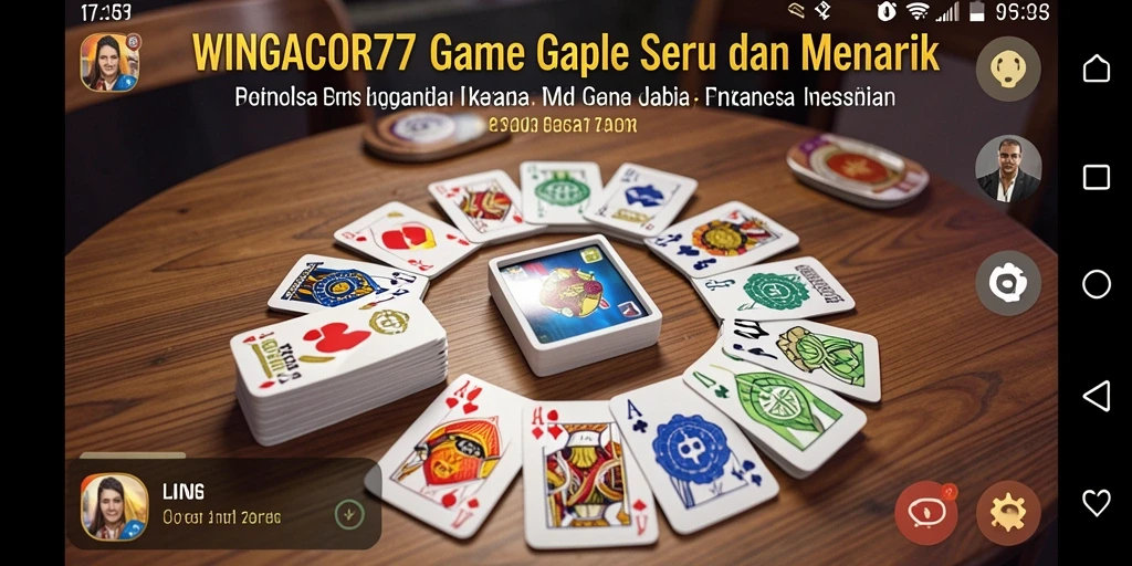 Tampilan gameplay Gaple yang menarik di WINGACOR77.